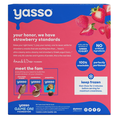 Yasso Strawberries & Cream Bars 4ct