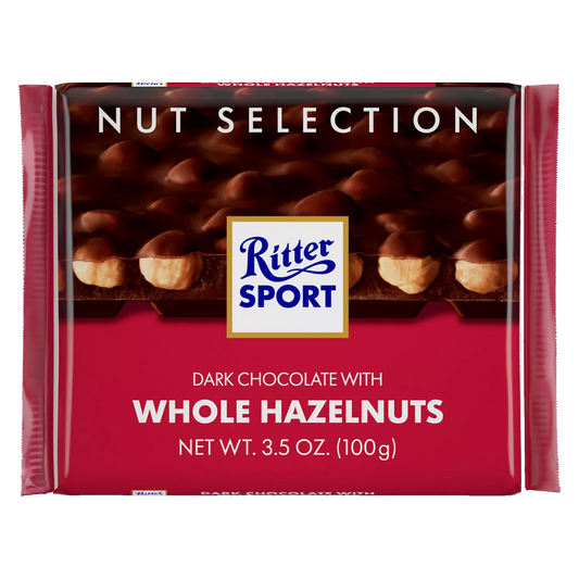 Dark Chocolate With Whole Hazelnuts 3.5oz