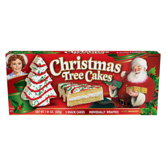 Little Debbie Vanilla Christmas Tree Cakes, 5ct