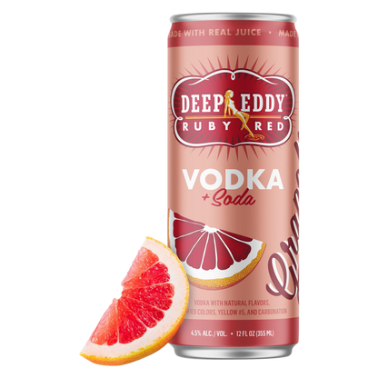 Deep Eddy Ruby Red Grapefruit Vodka & Soda 4pk 12oz 4.5% ABV
