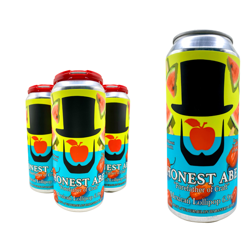 Honest Abe Mexican Lollipop Watermelon Habanero Hard Cider 4pk 16oz Can 6.9% ABV