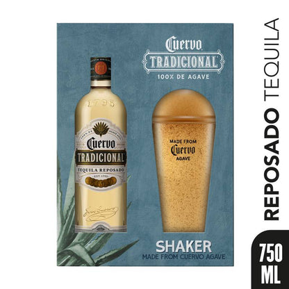 Jose Cuervo Tradicional Reposado with Shaker Tequila 750ml (80 Proof)