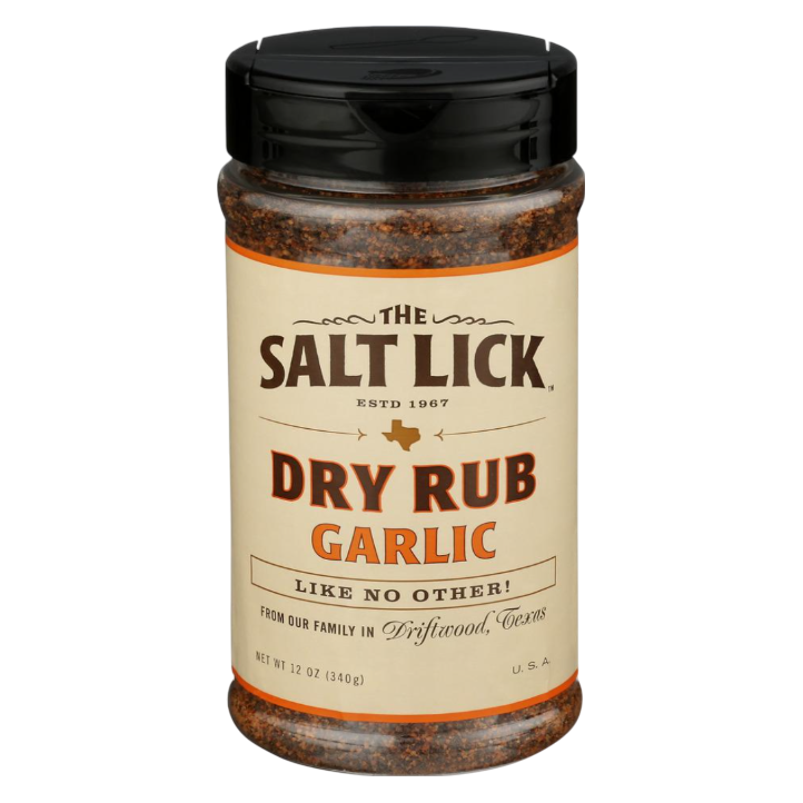 Salt Lick BBQ Garlic Dry Rub  12 oz