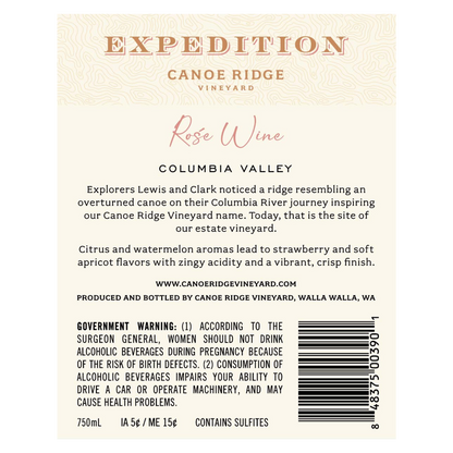 Canoe Ridge Expedition Rose 750ml