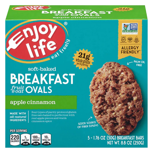Enjoy Life Soft-Baked Apple Cinnamon Fruit & Oat Breakfast Ovals 5ct