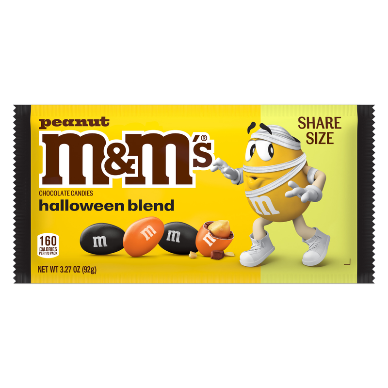 M&M’S® Peanut Chocolate Candies Halloween Blend Share Size, 3.27oz