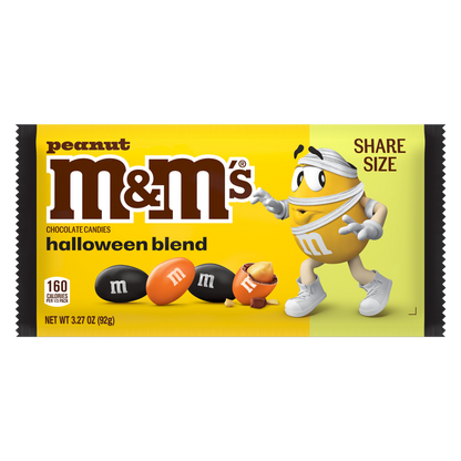 M&M’S® Peanut Chocolate Candies Halloween Blend Share Size, 3.27oz