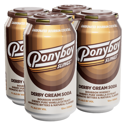 Ponyboy Slings Derby Cream Soda Cocktail 4pk 12oz Cans 7% ABV