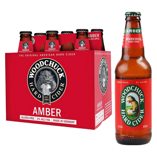 Woodchuck Draft Cider Amber 6pk 12oz Btl 5.0% ABV