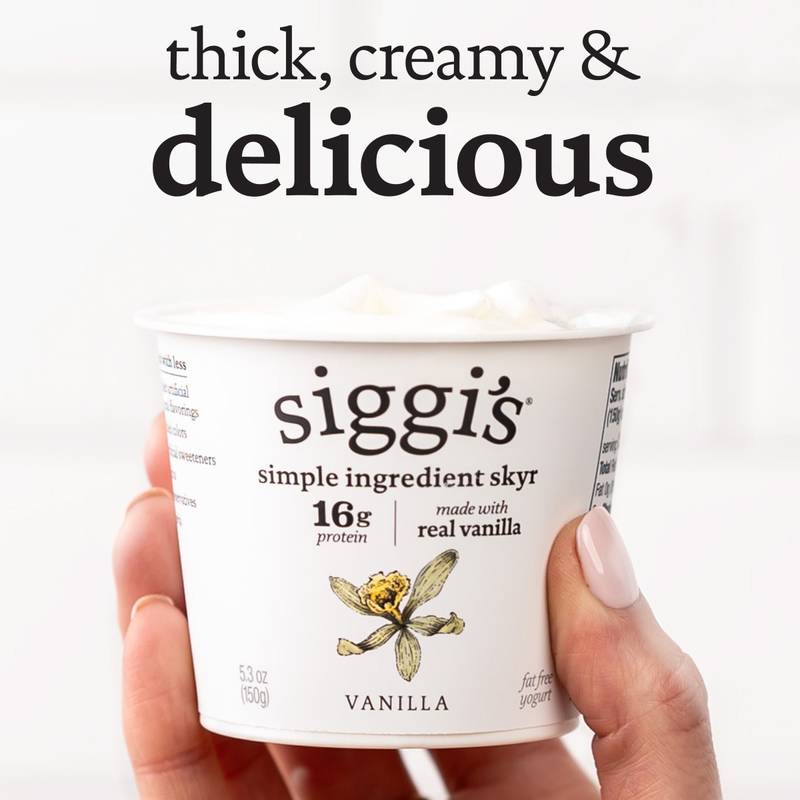 Siggi's Vanilla Skyr Icelandic-Style Strained Non-Fat Yogurt 5.3oz