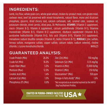 Purina ONE Lamb & Rice Formula Dog Food 4lb