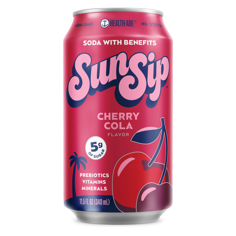 Sunsip Soda Cherry Cola 11.5oz Can
