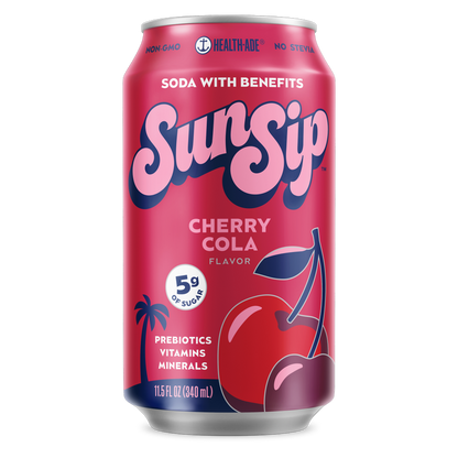 Sunsip Soda Cherry Cola 11.5oz Can