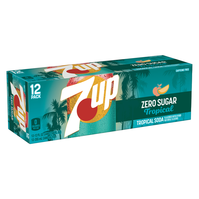 7UP Tropical Zero 12pk 12oz Can