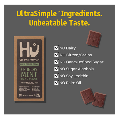 Hu Crunchy Mint Chocolate Bar 2.1oz