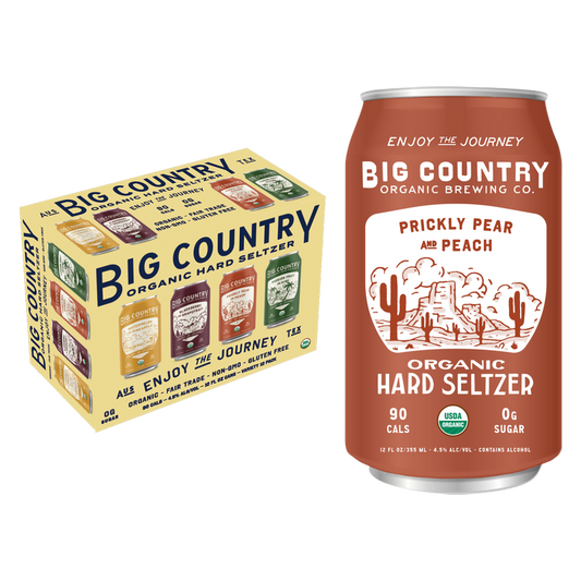 Big Country Organic Brewing Co. Hard Seltzer Variety Pack 12pk 12oz Can 4.5% ABV