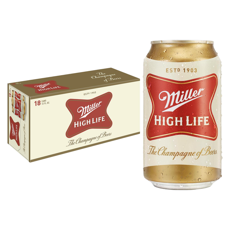 Miller High Life 18pk 12oz Can 4.6% ABV