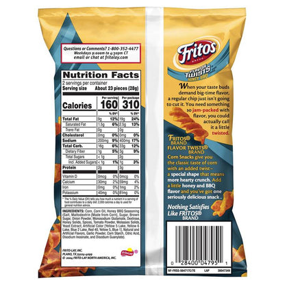 Fritos Flavor Twists Honey BBQ 2oz