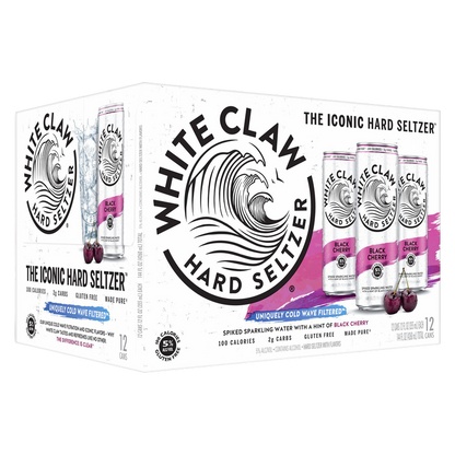 White Claw Black Cherry 12pk 12oz Can 5.0% ABV