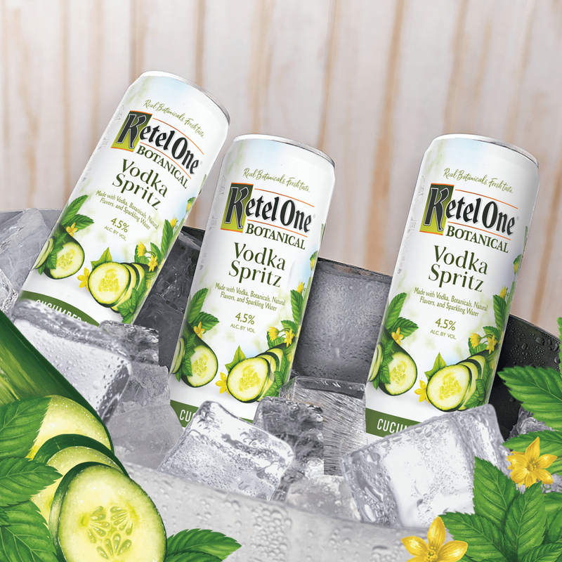 Ketel One Botanical Cucumber & Mint Vodka Spritz 4pk 12oz Cans 4.5% ABV