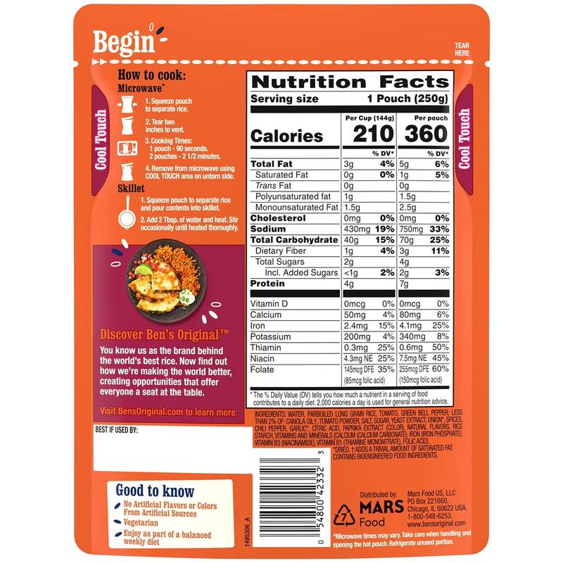 Ben's Original Ready Rice Spanish Style 8.8oz