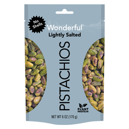 Wonderful Lightly Salted No Shell Pistachios 6oz