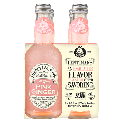 Fentimans Pink Grapefruit Tonic Water 4pk 200mL Glass Bottle