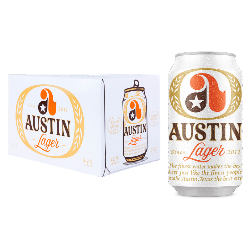 Twisted X Austin Lager 6pk 12oz Can 5.2% ABV
