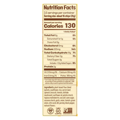 From the Ground Up Sour Cream & Onion Cauliflower Potato Chips 3.5oz