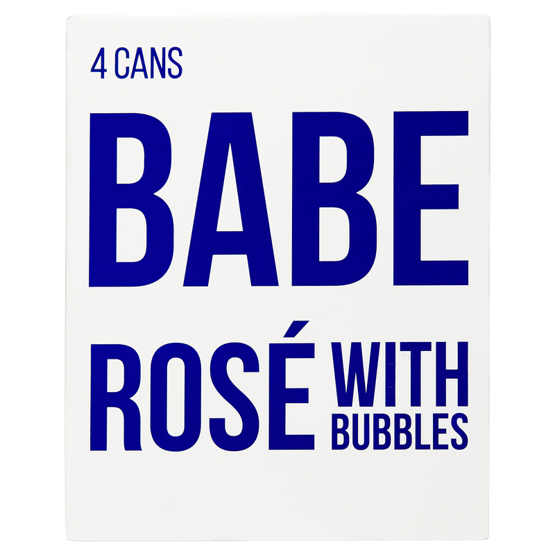 Babe Rose Bubbles 4pk 250 ml Can