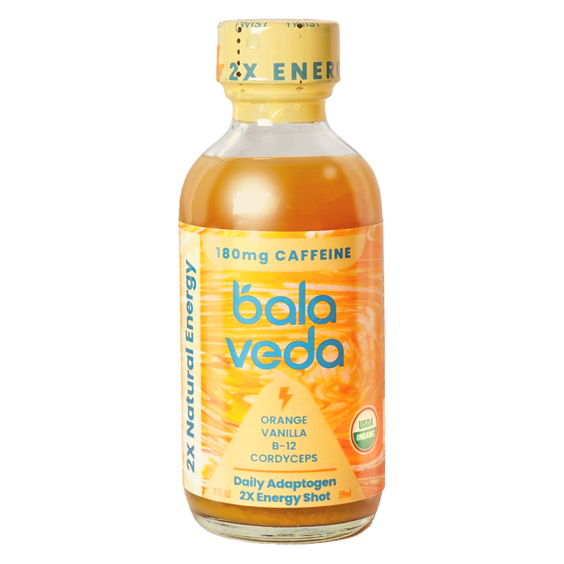 Balaveda Supersonic Organic Citrus Adaptogen Energy Shot 2oz Btl