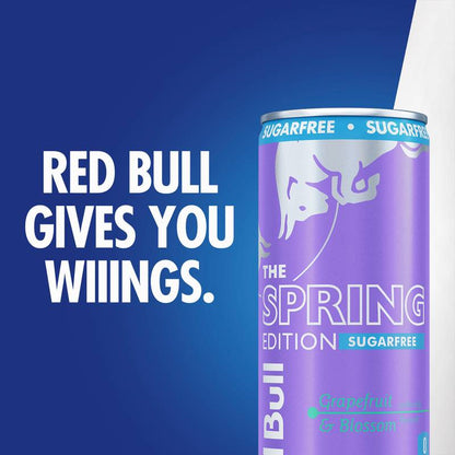 Red Bull Sugar Free The Spring Edition Grapefruit & Blossom Energy Drink 12oz Can