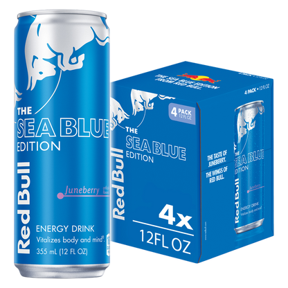 Red Bull Sea Blue Edition Energy Drink 4pk 12oz Cans