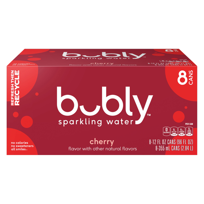 Bubly Cherry 8pk 12oz Can