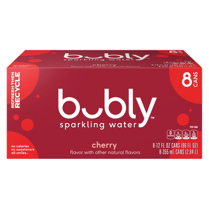 Bubly Cherry 8pk 12oz Can
