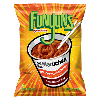 Funyuns Maruchan Hot & Spicy Chicken Ramen Flavored 5.25oz