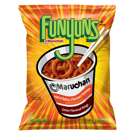 Funyuns Maruchan Hot & Spicy Chicken Ramen Flavored 5.25oz