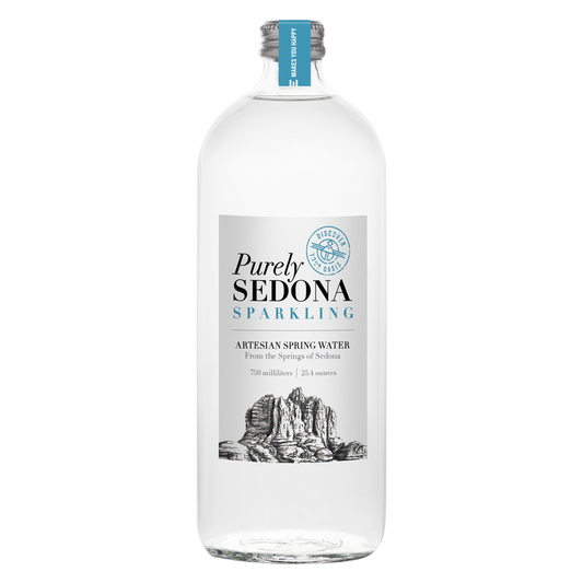 Purely Sedona Sparkling Water 750ml Glass Bottle