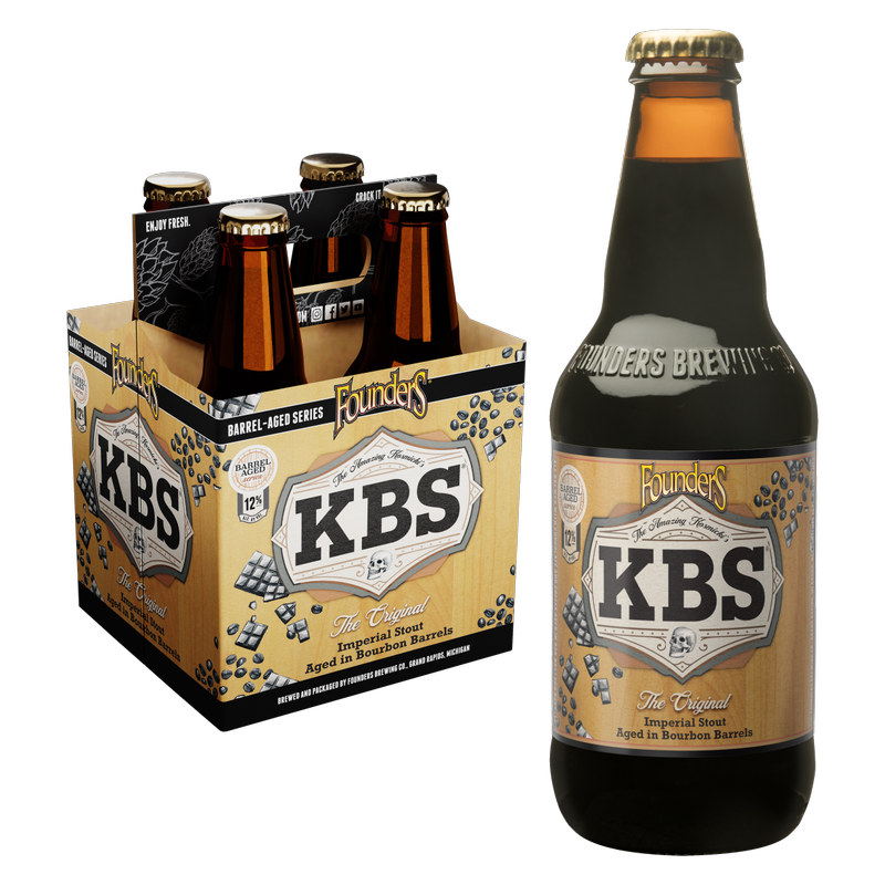 Founders KBS Stout 4pk 12oz Btl 12.12% ABV