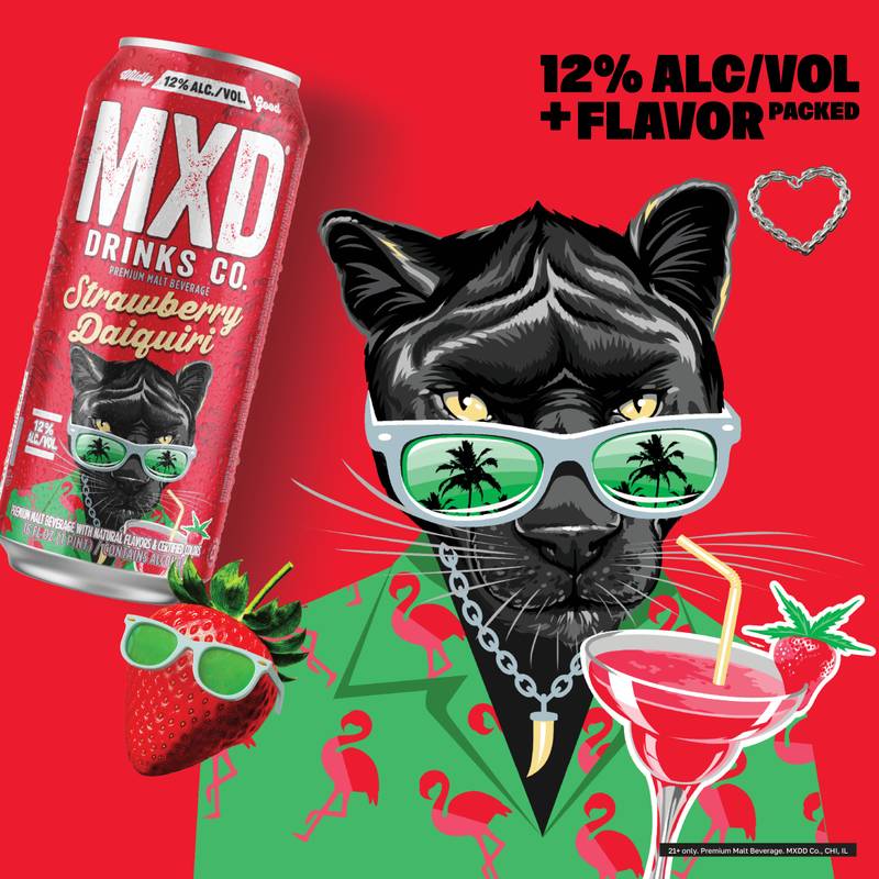 MXD Cocktail Co. Strawberry Daiquiri Single 16oz Can