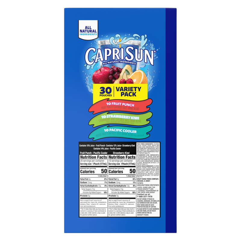 Capri Sun Variety Pack 30pk 6oz Box