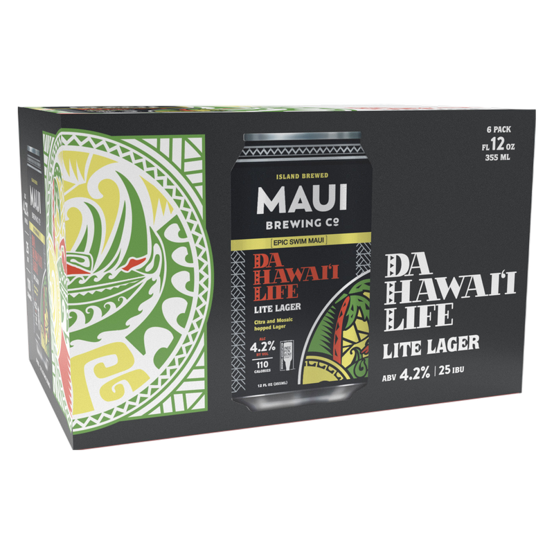 Maui Da Hawaii Life Lite 6pk 12oz Cans