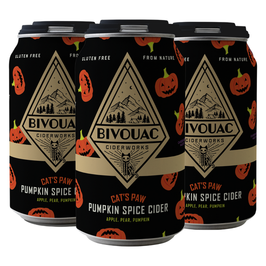 Bivouac Cat's Paw Pumpkin Spice Cider 4pk 12oz Can