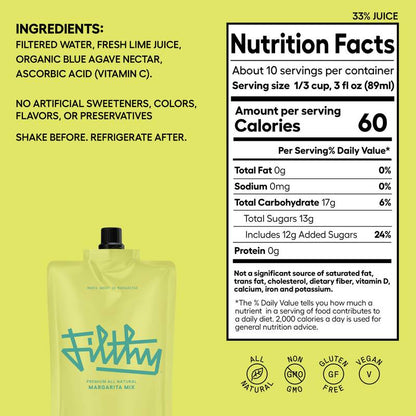 Filthy Margarita 32oz Pouch