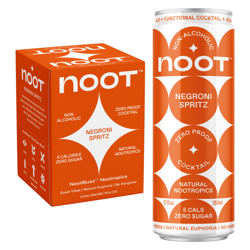 Noot Negroni Spritz Non-Alcoholic Cocktail 4pk 12oz Can