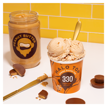 Halo Top Peanut Butter Cup Light Ice Cream, 16 fl oz Pint