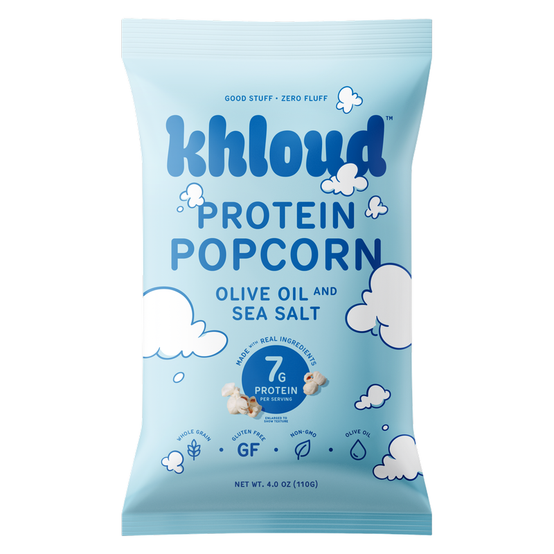 Khloud Protein Popcorn – Olive Oil and Sea Salt, 4oz