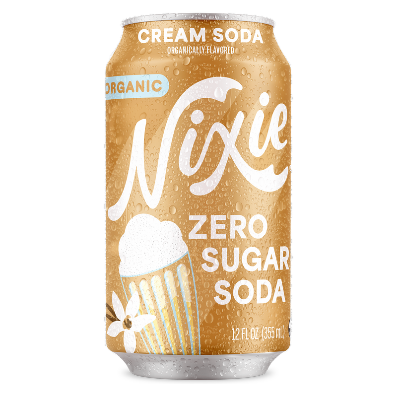 Nixie Organic Zero Sugar Cream Soda 12oz Can