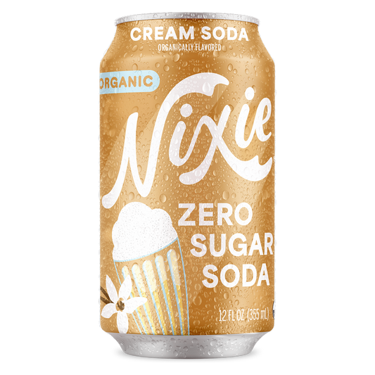 Nixie Organic Zero Sugar Cream Soda 12oz Can