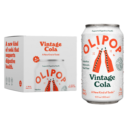 Olipop Vintage Cola 4pk 12oz Can- XL